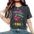 Its Mardi Gras Yall With Flamingo For New Orleans Carnival Women's Oversized Comfort T-Shirt Pepper