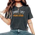 J'habite Chez Mon Chat Cadeau Homme Humour Drôle T-shirt oversize confortable pour femme Pepper