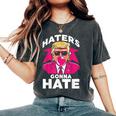 Los Divertidos Enemigos De La Goma De Mascar De Trumpan A Odiar A Donald Trump 2024 Camiseta extragrande cómoda para mujer Pepper