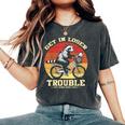 Get In Loser Raccoon Opossum Trash Panda Women's Oversized Comfort Colors T-Shirt Pepper