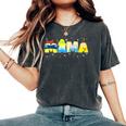 Mama Mom And Dad Birthday Princess Girl Family Matching Women's Oversized Comfort T-Shirt Pepper