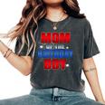 Matching Family Mom Of The Birthday Boy Spider Web Women's Oversized Comfort T-Shirt Pepper