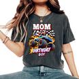 Mom Of The Birthday Boy Monster Truck Birthday Novelty Women's Oversized Comfort T-Shirt Pepper