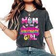 Mom Of The Birthday Girl Family Pig Party Decorations Women's Oversized Comfort T-Shirt Pepper