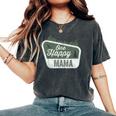 One Happy Mama Matching Family Birthday Party Camping Women's Oversized Comfort T-Shirt Pepper
