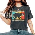 Oversized Comfort Colors T-Shirt - Raccoon Lover Introvert Gift Pepper