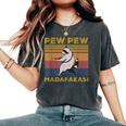 Pew Pew Madafakas Vintage Raccoon Women's Oversized T-Shirt Pepper