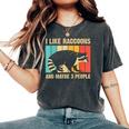 Raccoon Lover Oversized Unisex T-Shirt | Introvert Comfort Pepper