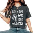 Raccoon Lover Oversized Women's Comfort Tee | Cute Gift Idea Pepper