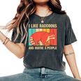 Raccoon Lovers' Oversized Comfort Colors Tee - Unisex Casual Wear Pepper