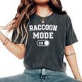 Raccoon Mode Women's Oversized T-Shirt - Fun Animal Lover Style Pepper