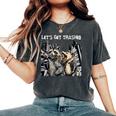 Raccoon & Opossum Beer Tee - Oversized Comfort for Women Pepper