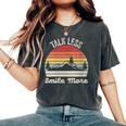 Retro Talk Less Smile More Shirt Historic Hamilton Quote Women's Oversized Comfort Colors T-Shirt Pepper