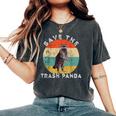 Save The Raccoon Retro Sunset Oversized Women's T-Shirt Pepper