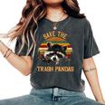 Save The Trash Pandas Raccoon Oversized Women's Comfort T-Shirt Pepper
