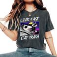 Street Cats Women's Comfort Color T-Shirt - Live Fast, Eat Trash Pepper