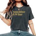 Summer Treats Sunshine And Wine Blend Of Relax And Fun Women's Oversized Comfort T-Shirt Pepper