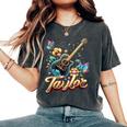 Taylor Primer Nombre I Love Taylor Girls Groovy Birthday Y2k Camiseta extragrande cómoda para mujer Pepper