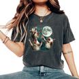Three Possum Moon Oversized Women's T-Shirt - Quirky Cursed Meme Pepper