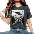 UFO Raccoon Women's Oversized T-Shirt - Comfort Colors Pepper
