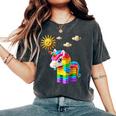 Unicorn Lover Master Builder Bricks Blocks Play Toys Girls Women's Oversized Comfort T-Shirt Pepper