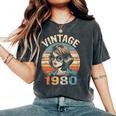 Vintage 1980 45 Años Cumpleaños Regalo Made In 1980 Camiseta extragrande cómoda para mujer Pepper