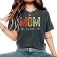 Vintage Mom Est 2025 Promoted To Mommy Mother's Day 2025 Camiseta extragrande cómoda para mujer Pepper
