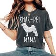 Vintage Shar-Pei Mama Sharpei Mom Dog Owner Mother Women's Oversized Comfort T-Shirt Pepper
