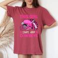 This Girl Loves Her Cowboys Football American Lovers Cowboys Women's Oversized Comfort T-Shirt Blue Jean