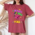 Its Mardi Gras Yall With Flamingo For New Orleans Carnival Women's Oversized Comfort T-Shirt Blue Jean