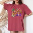 La Weezy Ana Mardi Gras Louisiana Fat Tuesday Men Women's Oversized Comfort T-Shirt Blue Jean