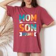 Mom Son Squad Mother Family Women's Oversized Comfort T-Shirt Blue Jean