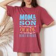 From Son For Mom Partnerlook Mom And Son Women's Oversized Comfort T-Shirt Blue Jean