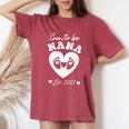Soon To Be Nana 2025 First Time Mom Pregnancy Women's Oversized Comfort T-Shirt Blue Jean