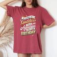 Aquarius Birthday Aquarius Goddess Queen Its My Birthday Women's Oversized Comfort T-Shirt Crimson