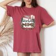 Baseball Mimi Bandana Leopard Fans Mother's Day Women's Oversized Comfort T-Shirt Crimson