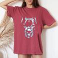 Cane Corso Mastín Italiano Cabeza De Perro Cuello Camiseta extragrande cómoda para mujer Crimson