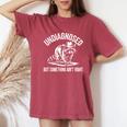 Cowboy Raccoon Women's Oversized T-Shirt | Humorous Comfort Wear Crimson