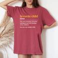 Favorite Child Definition Mom And Dad Middle Child Women's Oversized Comfort T-Shirt Crimson