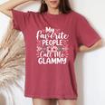 My Favorite People Call Me Glammy Mother's Day Women's Oversized Comfort T-Shirt Crimson