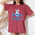 Felices Pascuas Es Niños Conejito De Pascua Camiseta extragrande cómoda para mujer Crimson