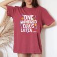 100 Days Of School Matching Studen And Teacher Women's Oversized Comfort T-Shirt Crimson