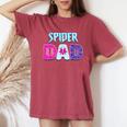 Groovy Spider Dad Matching Family Birthday Girl Party Women's Oversized Comfort T-Shirt Crimson