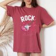 Guitarra Eléctrica Para Niñas Y Es Camiseta extragrande cómoda para mujer Crimson