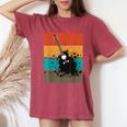 Guitarra Música Arte Retrointage Instrumento Hombre Camiseta extragrande cómoda para mujer Crimson
