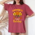 Happiness Is Being A Bubby Cute Women's Oversized Comfort T-Shirt Crimson