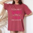 I'm Not Spoiled My Uncle Just Loves Me Niece Girls Women's Oversized Comfort T-Shirt Crimson