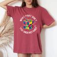 Magic Cube Solution Nerd Genie Cadeau Drôles Hommes S T-shirt oversize confortable pour femme Crimson