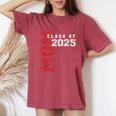 Mom Senior 2025 Mother Of A Class Of 2025 Graduate Women's Oversized Comfort T-Shirt Crimson