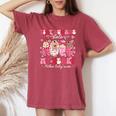 Mother Baby Nurse Tiny Humans Stole My Heart Valentines Day Women's Oversized Comfort T-Shirt Crimson